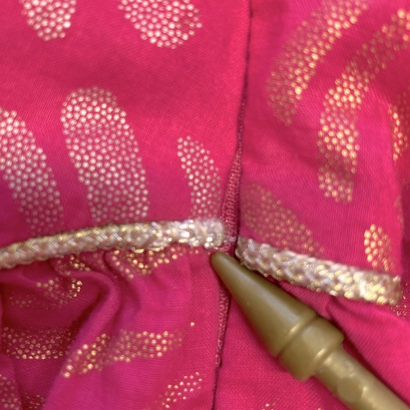 Candie’s Women’s Halter-Style Sundress, Size 1, Pink/Metallic Print - Picture 2 of 6